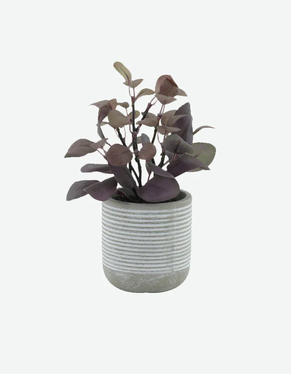 Purple Cotton Artificial Plant